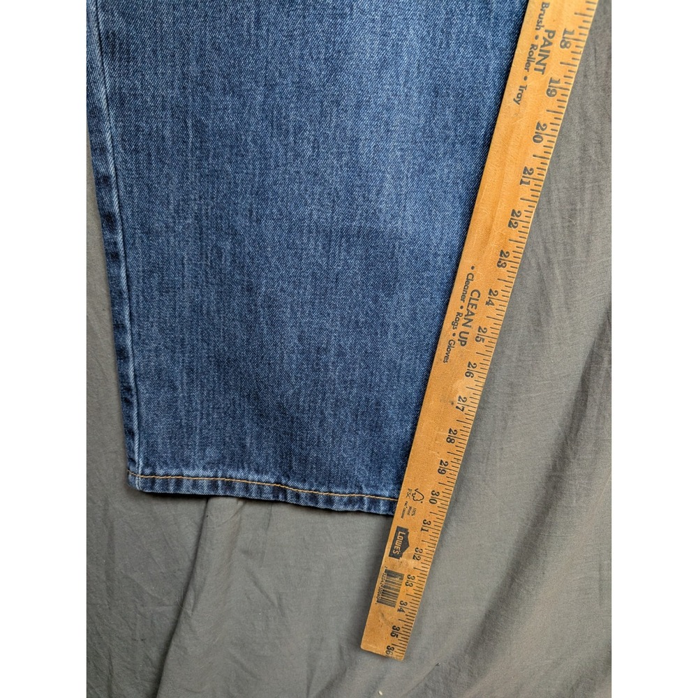 Levis 550 Mens Relaxed Fit Straight Leg Jeans Blue Medium Wash 48x32 01550-4886 - Picture 5 of 8
